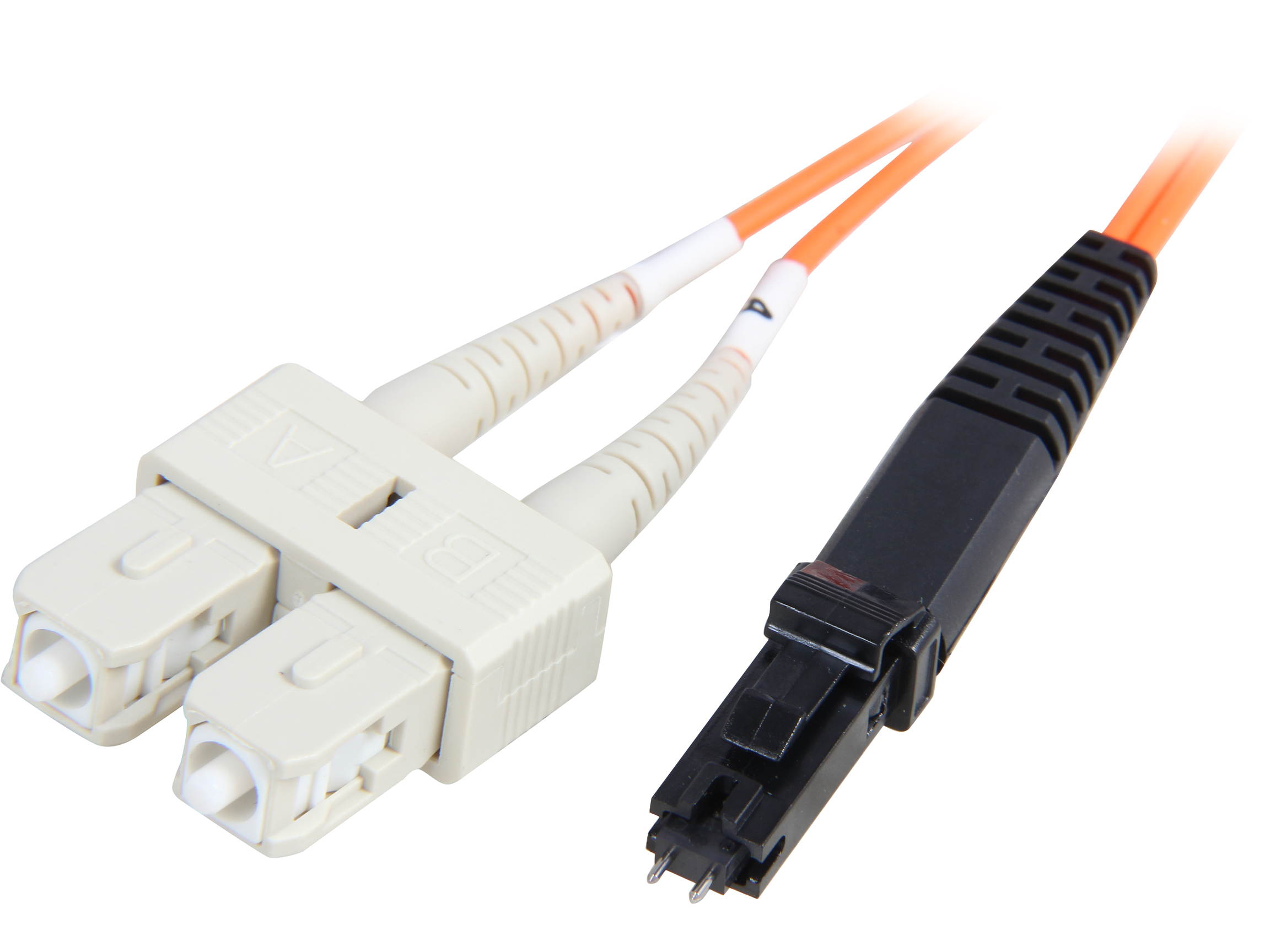 Coboc CY-OM1-MTRJ/SC-2 6.65 ft. Fiber Optic Cable, MTRJ (Male)/SC, Multi Mode, Duplex (62.5/125 Type) - Orange
