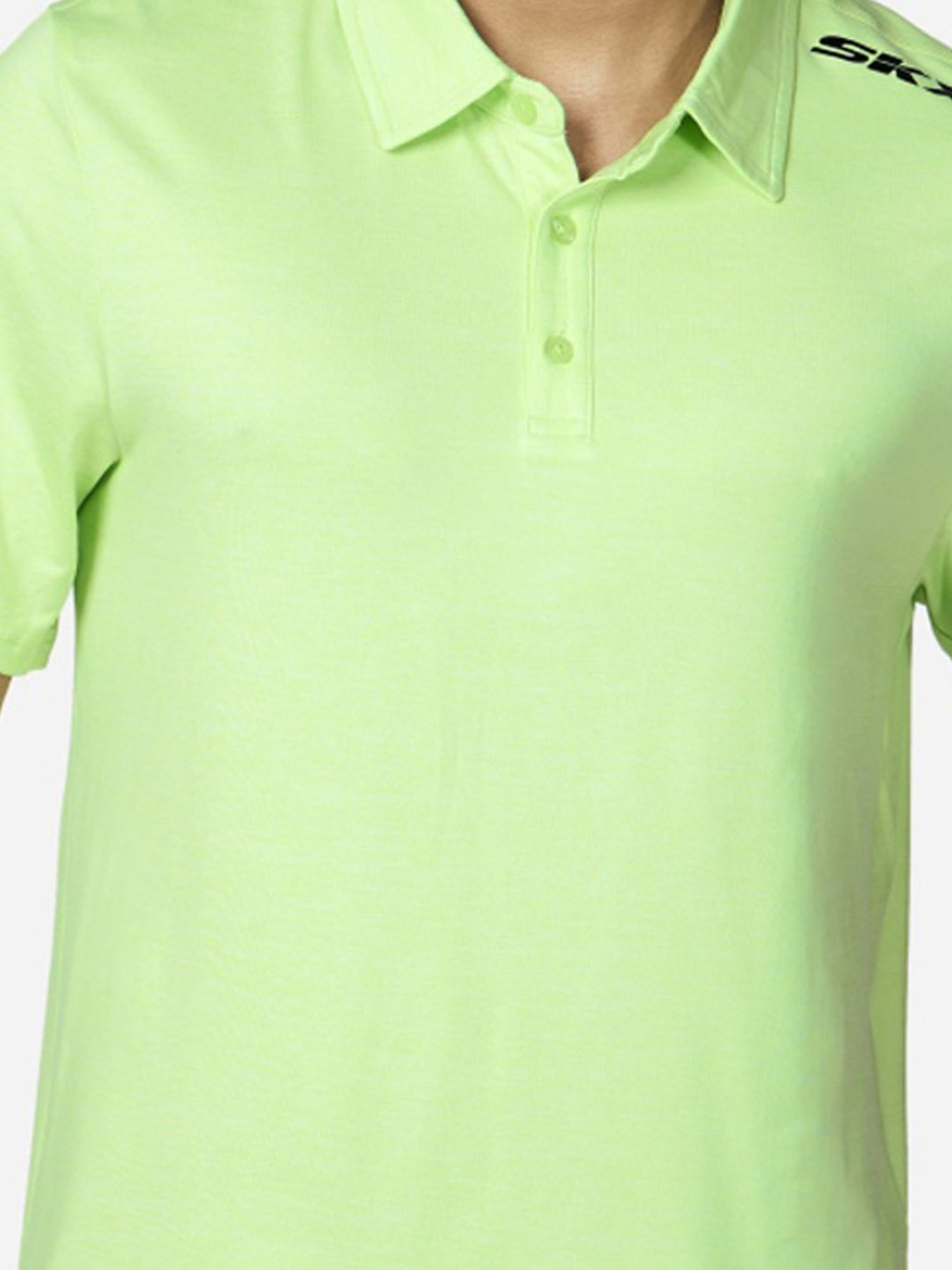 Skechers Green Regular Fit Polo T-Shirt