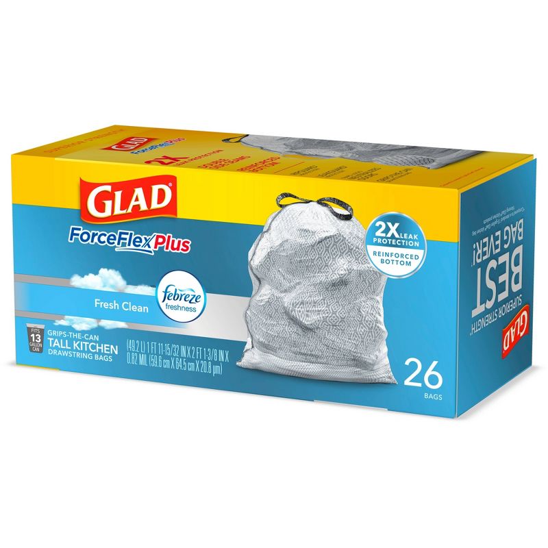 GreenPolly Drawstring Recycling Trash Bags - 13 Gallon - 20ct