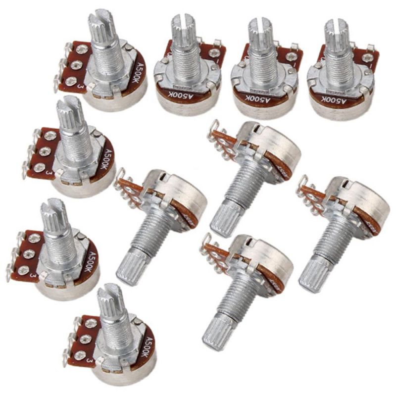 10 * 16KNP A500K L18MM POTS Guitar Potentiometer