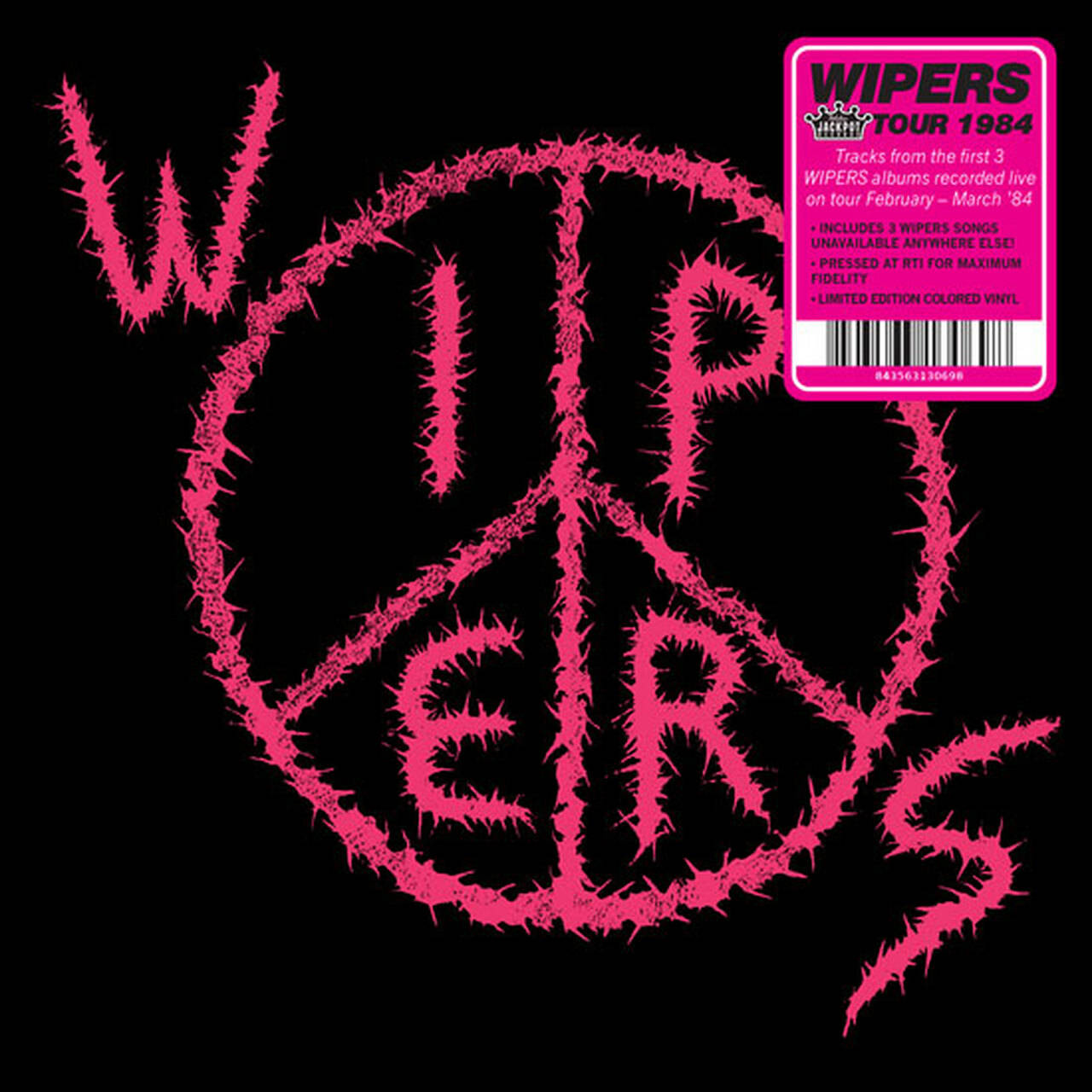 Wipers Wipers Tour 84 LP (Pink Fluorescent Vinyl)
