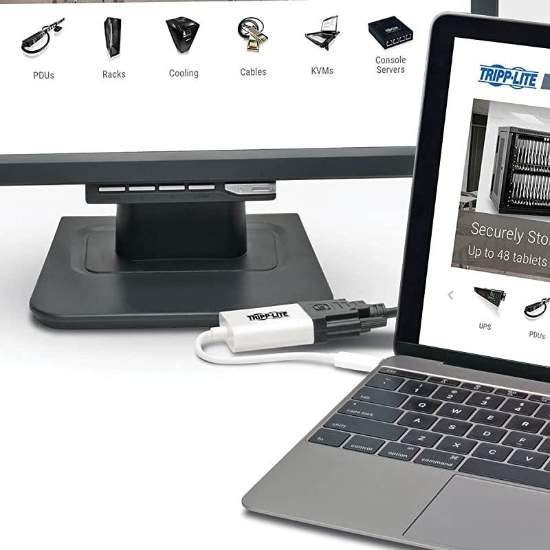 USB C to DVI Video Adapter Converter 1080p MF Thunderbolt 3 Compatible USBC USB TypeC USB Type C 6in U44406NDVIAM