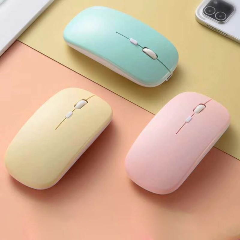 Mini Wireless 800/1200/1600DPI Solid Color Mouse Keyboard Computer Accessory