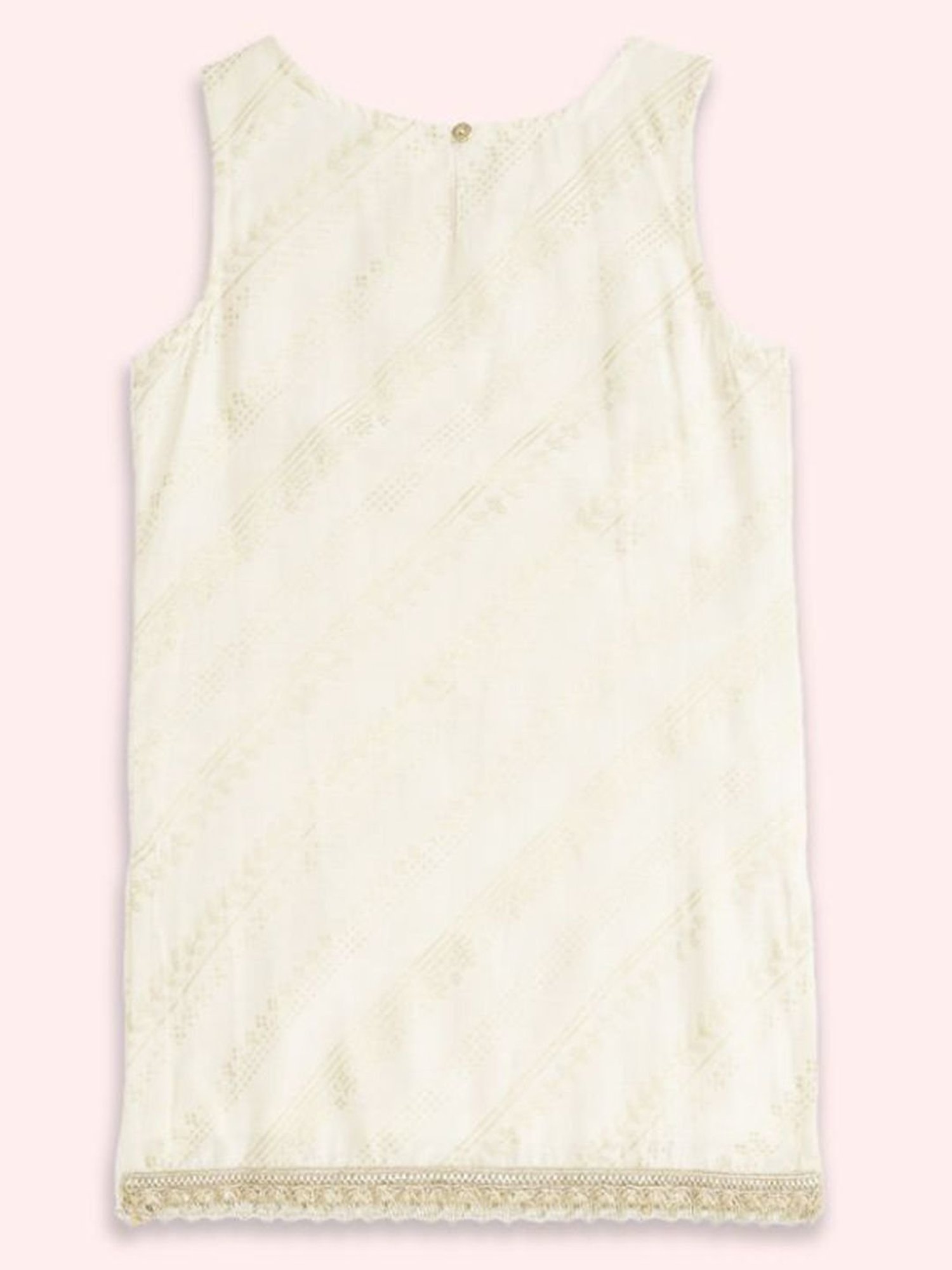 Akkriti by Pantaloons Kids Off-White & Green Printed Kurta Set