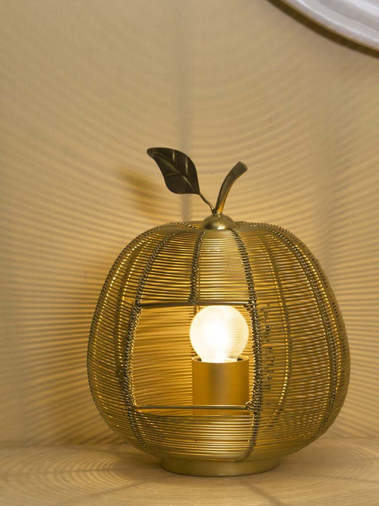 Homesake Golden Apple Contemporary Lamp (Bulb Included) - Set of 1