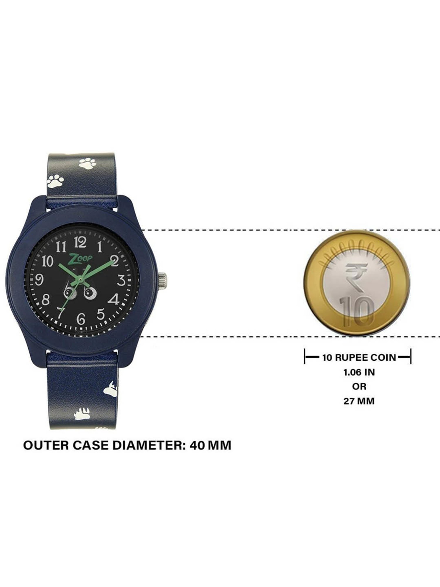 Zoop NS26019PP29W Unisex Analog Watch