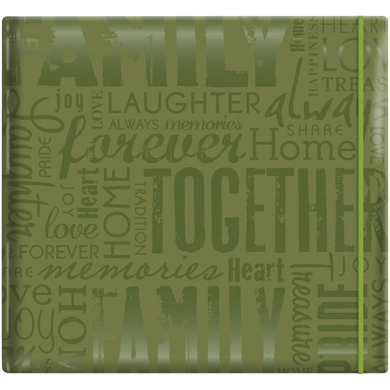 MBI Gloss Post Bound Album 12"X12"-Family - Green