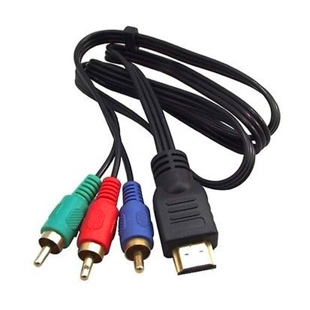 1M HDMI To 3 RCA AV Audio Video Cable Cord Adapter Convert Cable For TV HDTV DVD 1080P