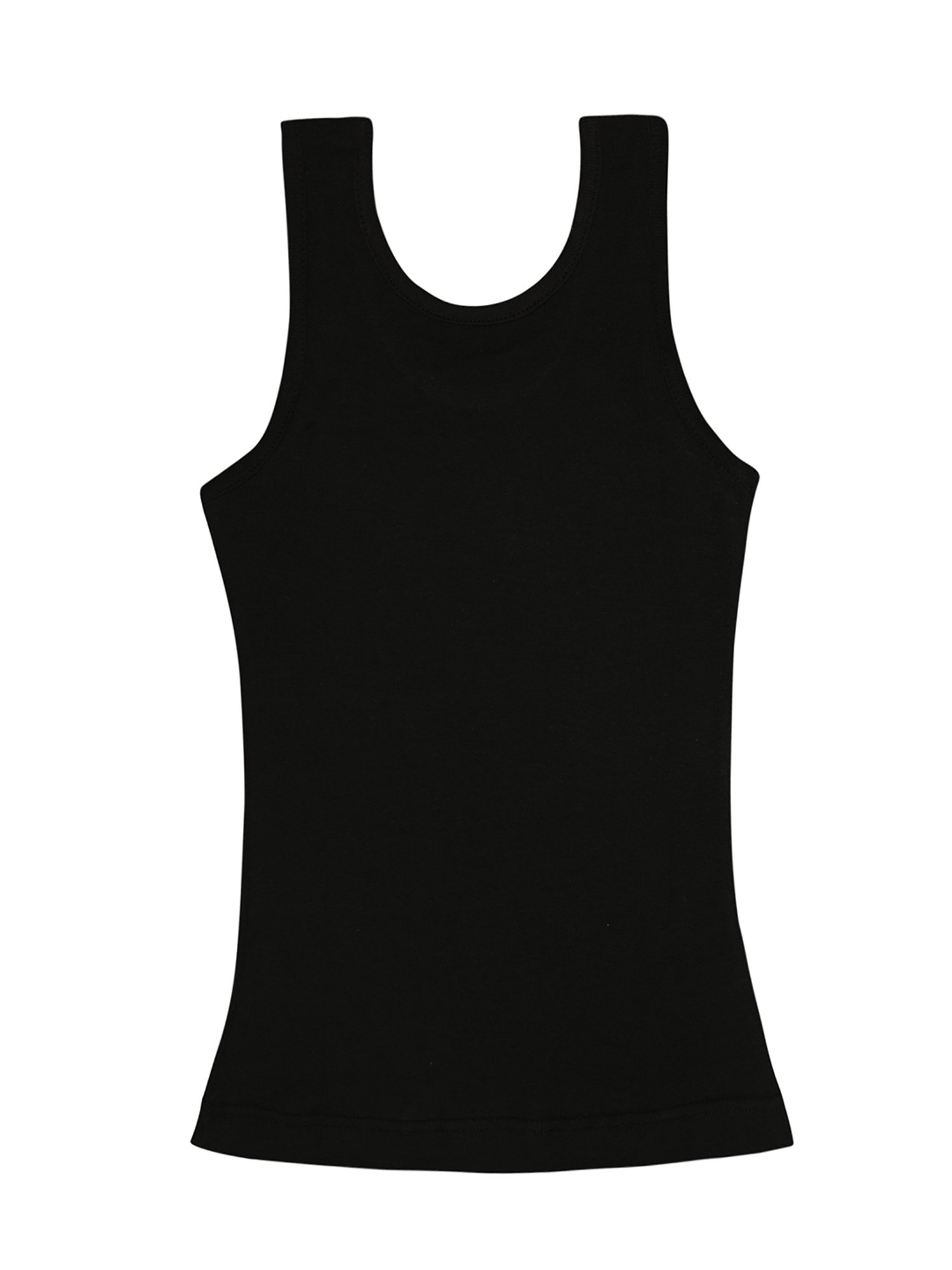 Bodycare Kids Black & White Solid Camisole (Pack Of 4)