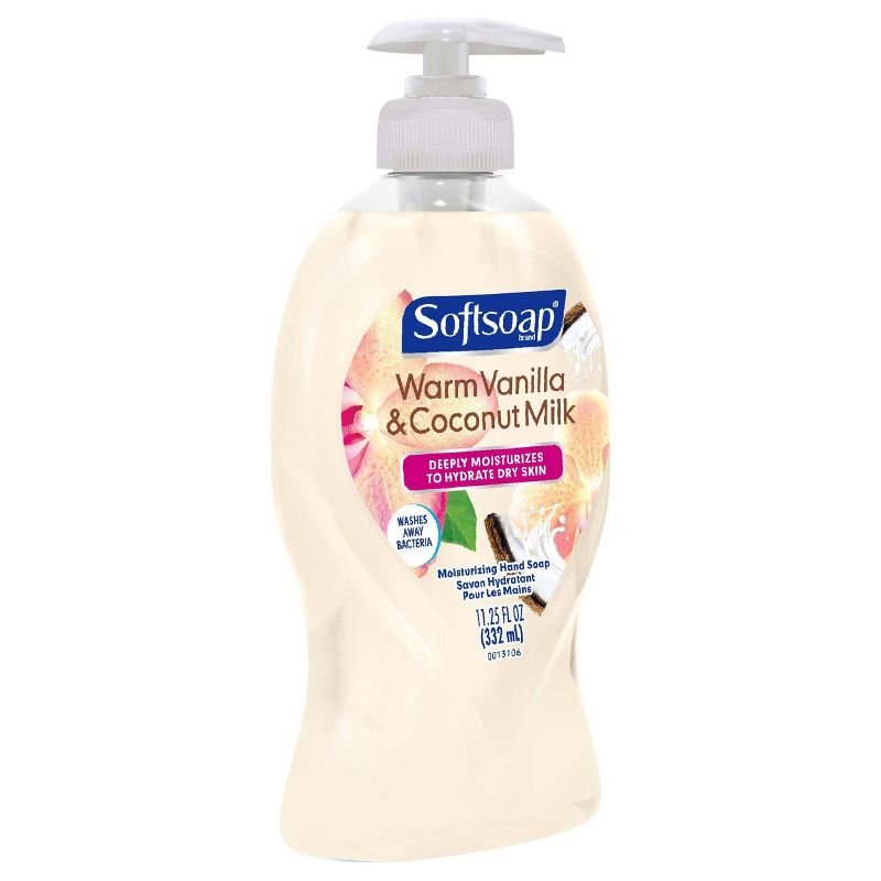 Softsoap Deeply Moisturizing Liquid Hand Soap Pump - Warm Vanilla & Coconut Milk - 11.25 fl oz