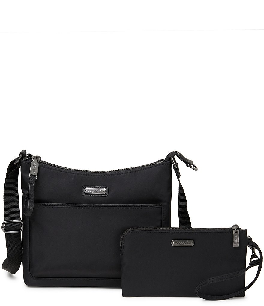 Baggallini Manhattan Collection Greenwich RFID Crossbody Bag With Removable Wristlet