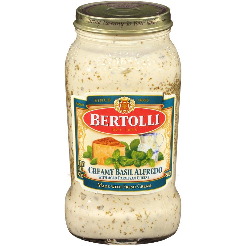 Bertolli Creamy Basil Alfredo Pasta Sauce - 15oz