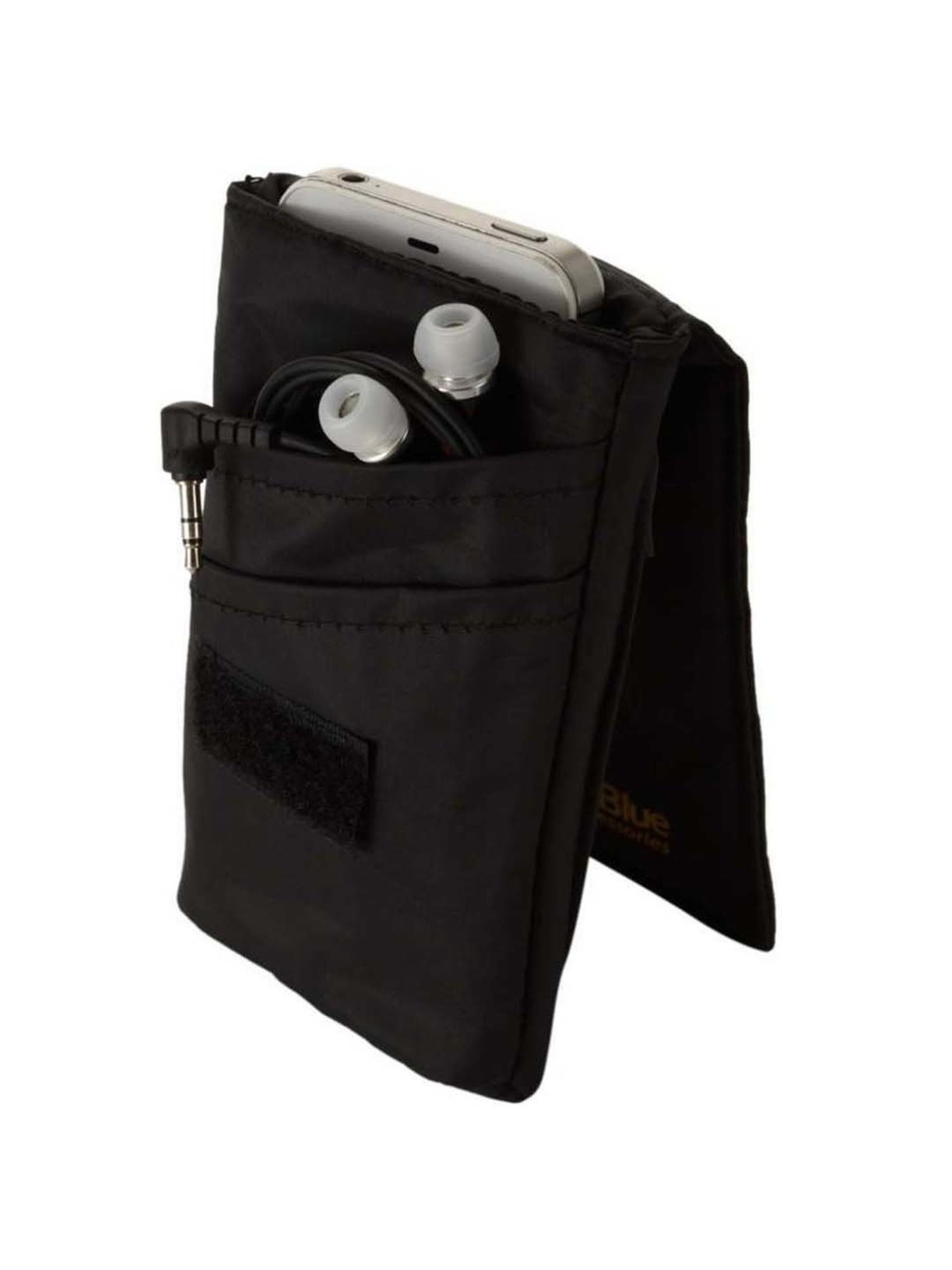 Travel Blue Black Solid Phone Pouch