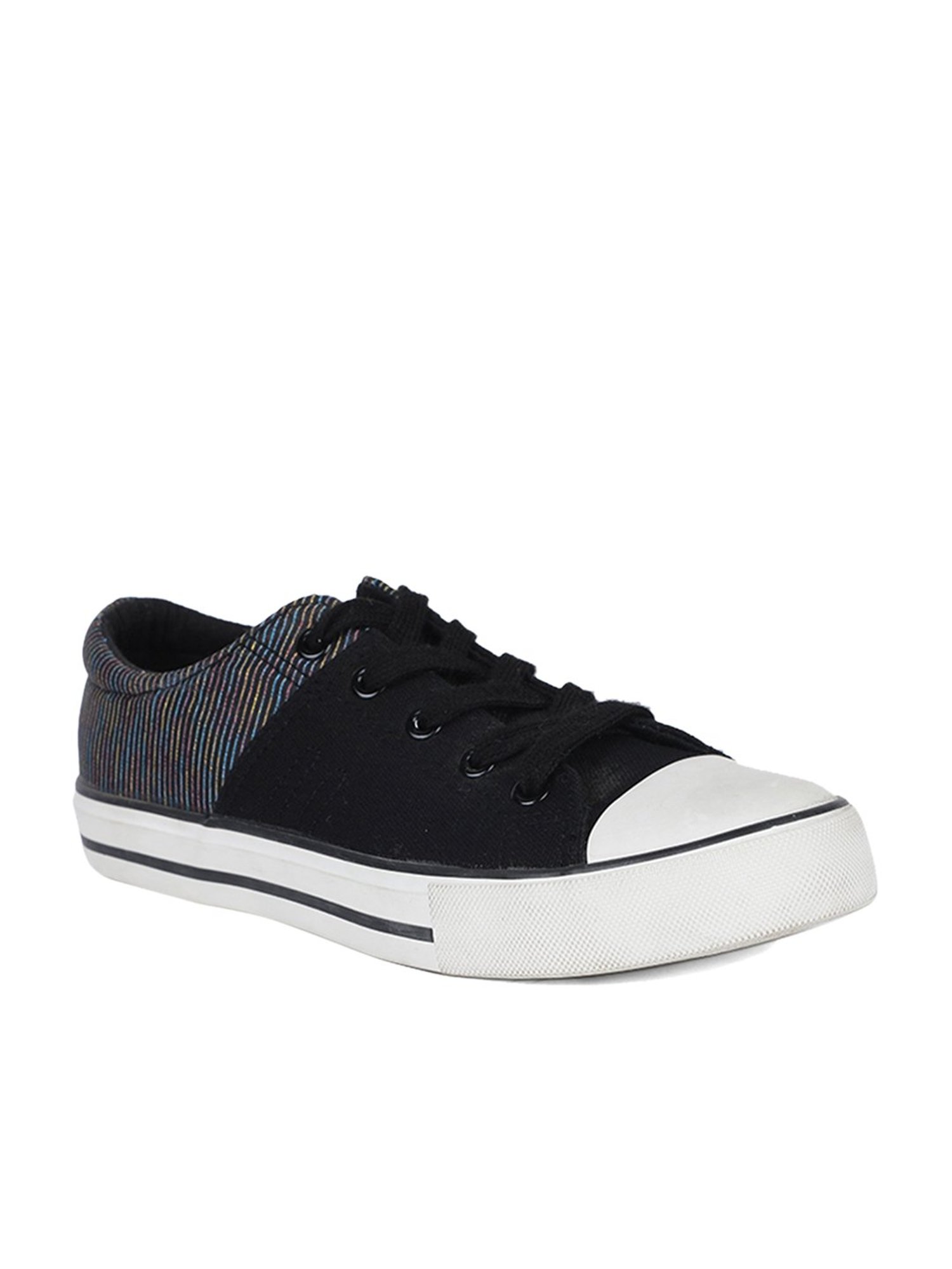 North Star by Bata Women's Black Casual Sneakers