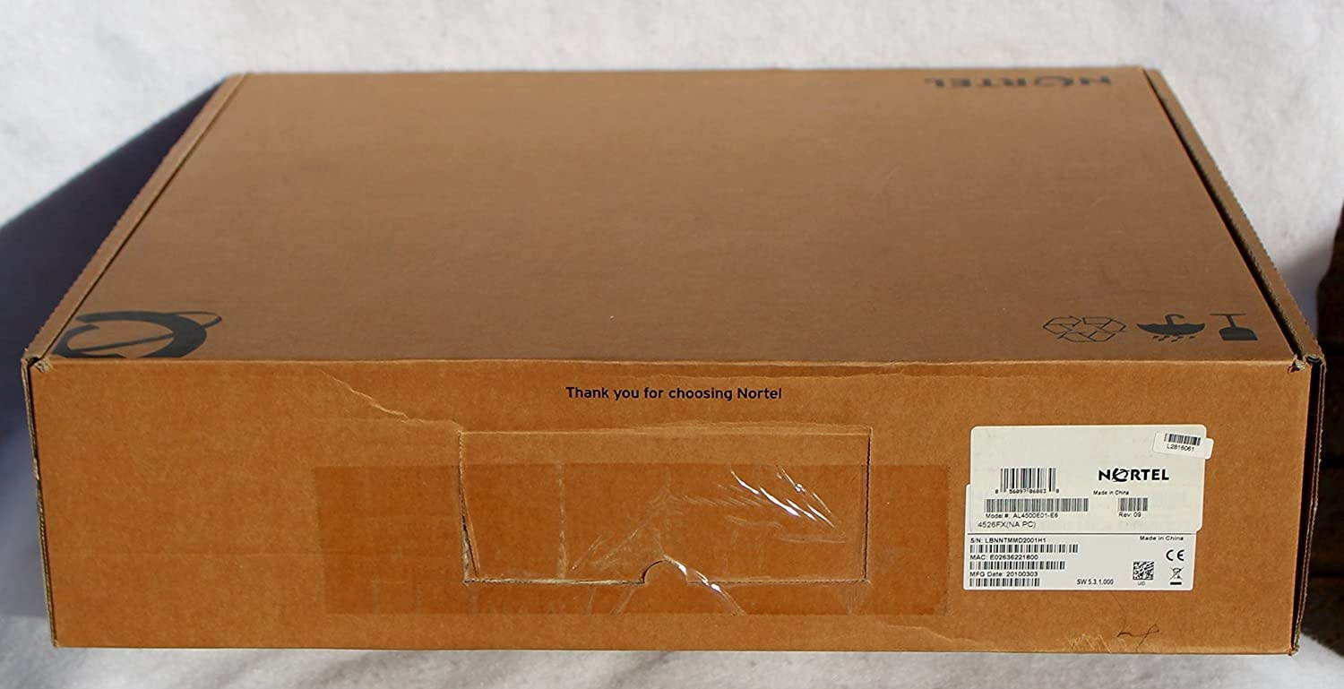 Nortel AL4500E01-E6 4526FX Ethernet Routing Switch w/US Power Cord
