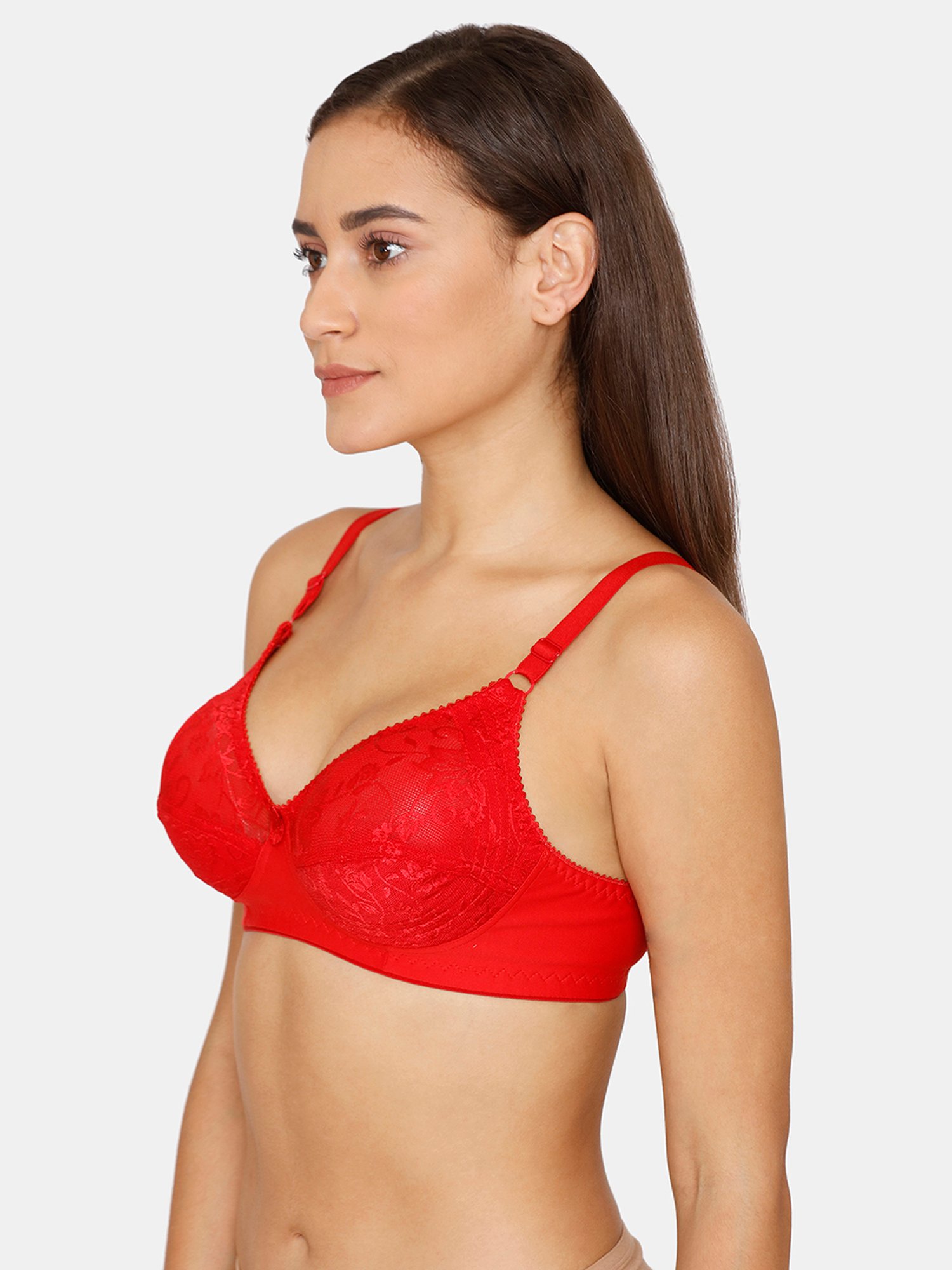 Coucou by Zivame Red Non-Wired Padded Bra