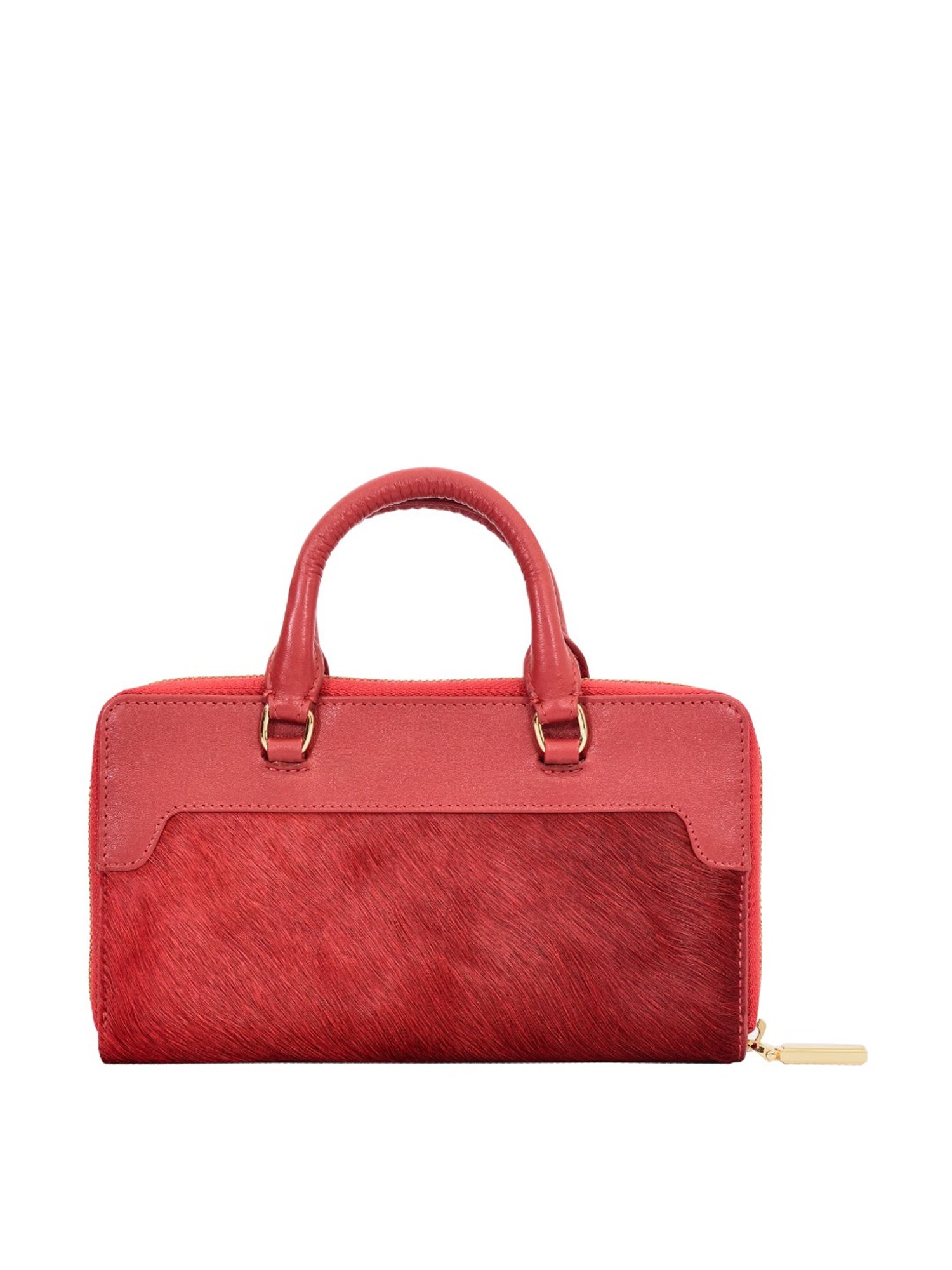 Eske Lisette Red Color Block Zip Around Wallet for Women