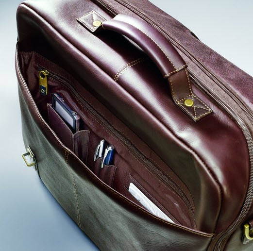 Samsonite Columbian Leather Flapover Laptop Case