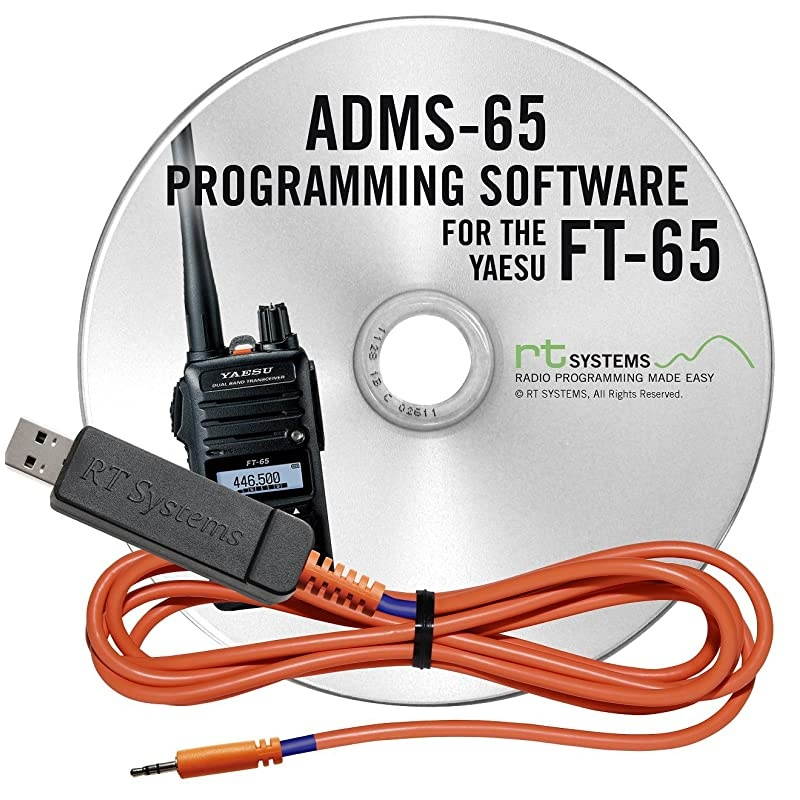 Programming Software and USB-55 Cable for Yaesu FT-65 Dual Band HT