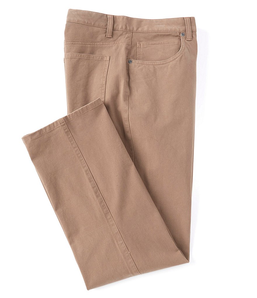 Roundtree & Yorke Flat-Front 5 Pocket Pants