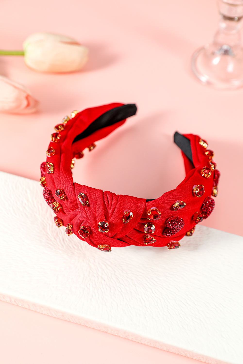 Rosy Flower Hair Claw Clip