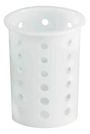 Vollrath Flatware Cyldr, Wht, Plastic White   52643