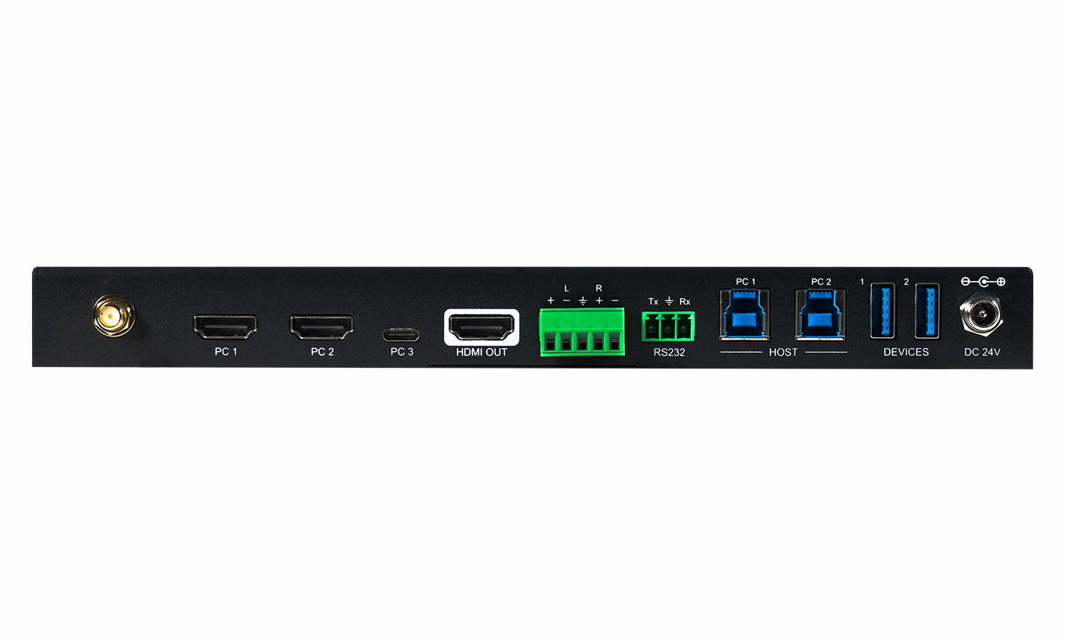 BZBGEAR 4X1 4K Wireless Presentation Switcher with HDMI 2.0/USB-C/Soft Codec