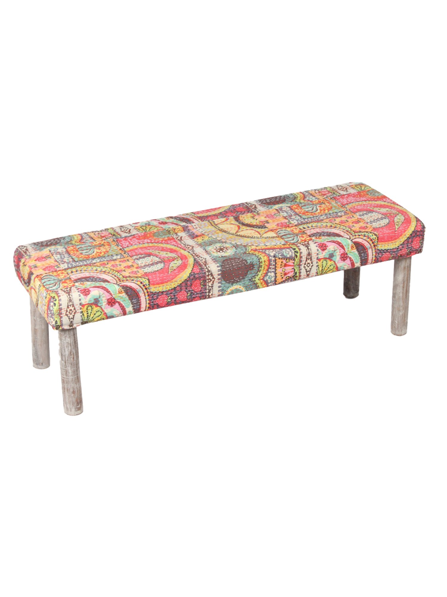 Chumbak Jodhpur Sailor Solid Blue Sheesham Wood Bench