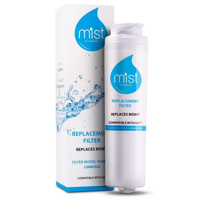 Mist GE MSWF Compatible with GE MSWF, 101820A, 101821B, 101821-B Refrigerator Water Filter (3pk)