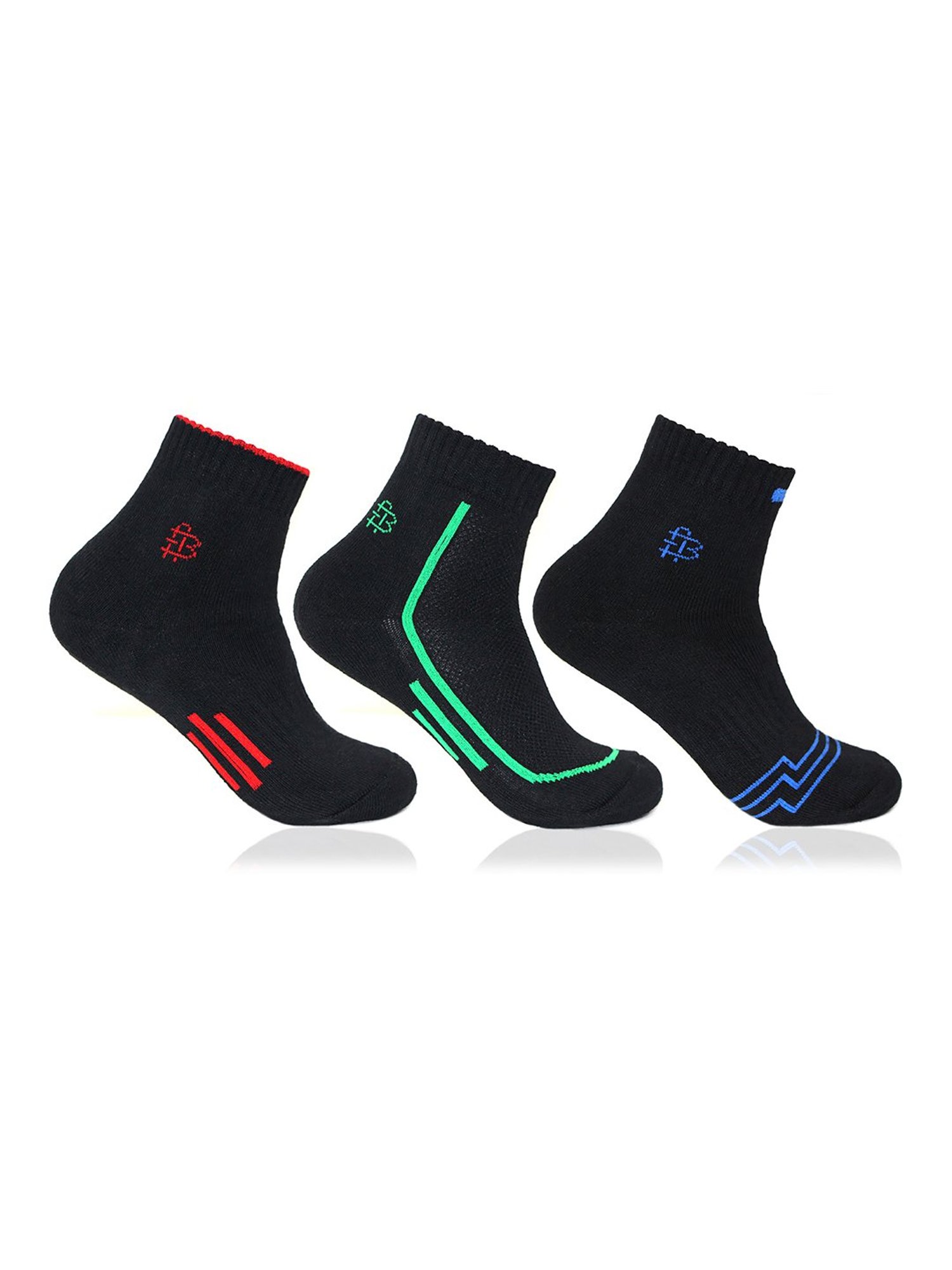Bonjour Black Socks - Pack of 3