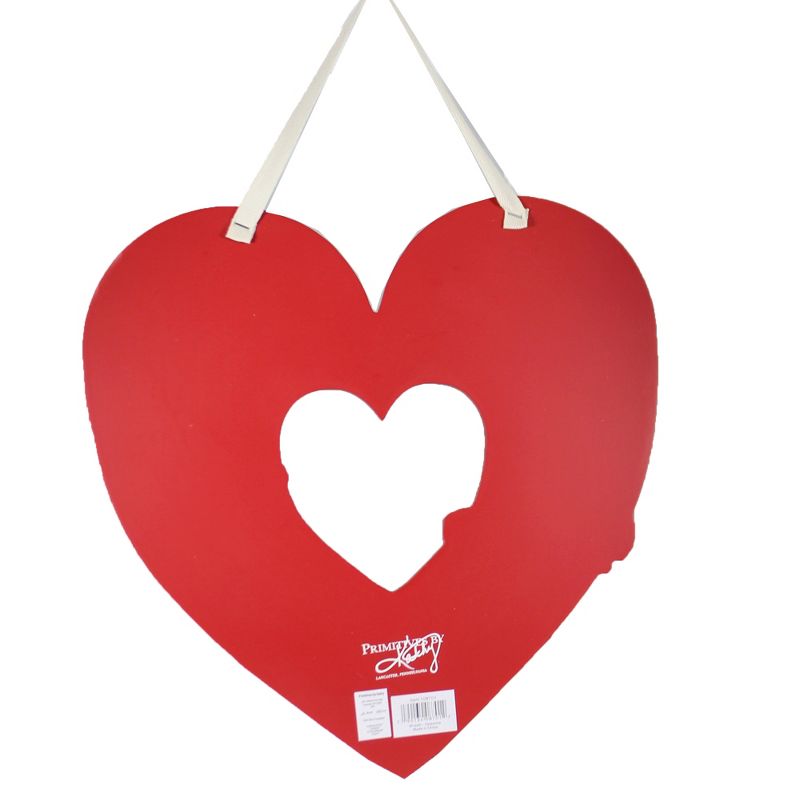 Valentine's Day 14.0" Valentine Vintage Heart Wreath Cards Retro Postcard Door Ilove Primitives By Kathy  -  Wreaths