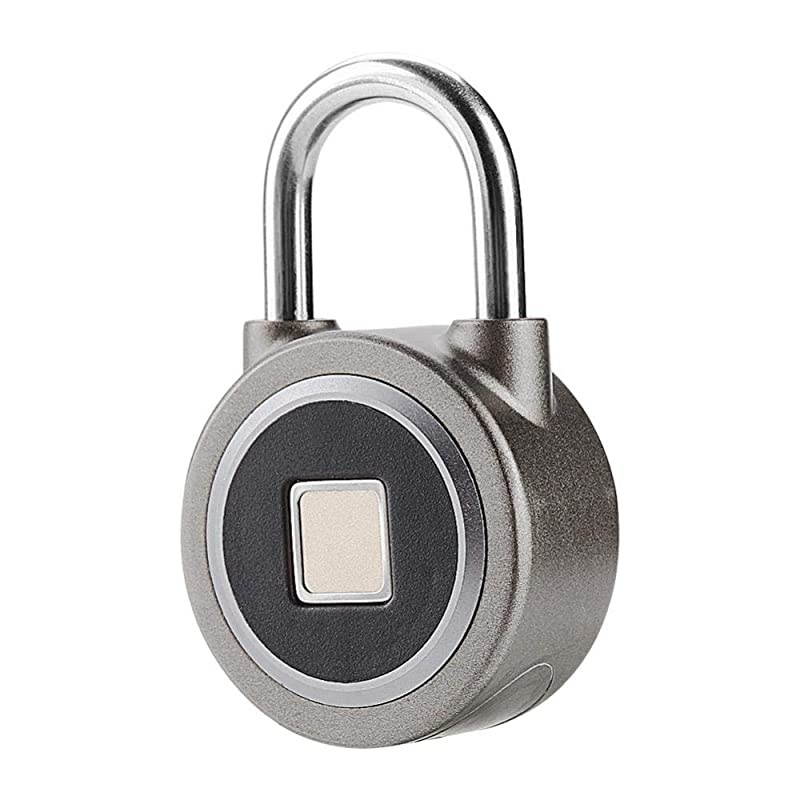 Padlock, Bluetooth Lock, APP, IP65 Waterproof, Smart Padlock with Keyless Biometric Suitable for Gym, Sports, Bike, School, Cabinet, Garage and Storage
