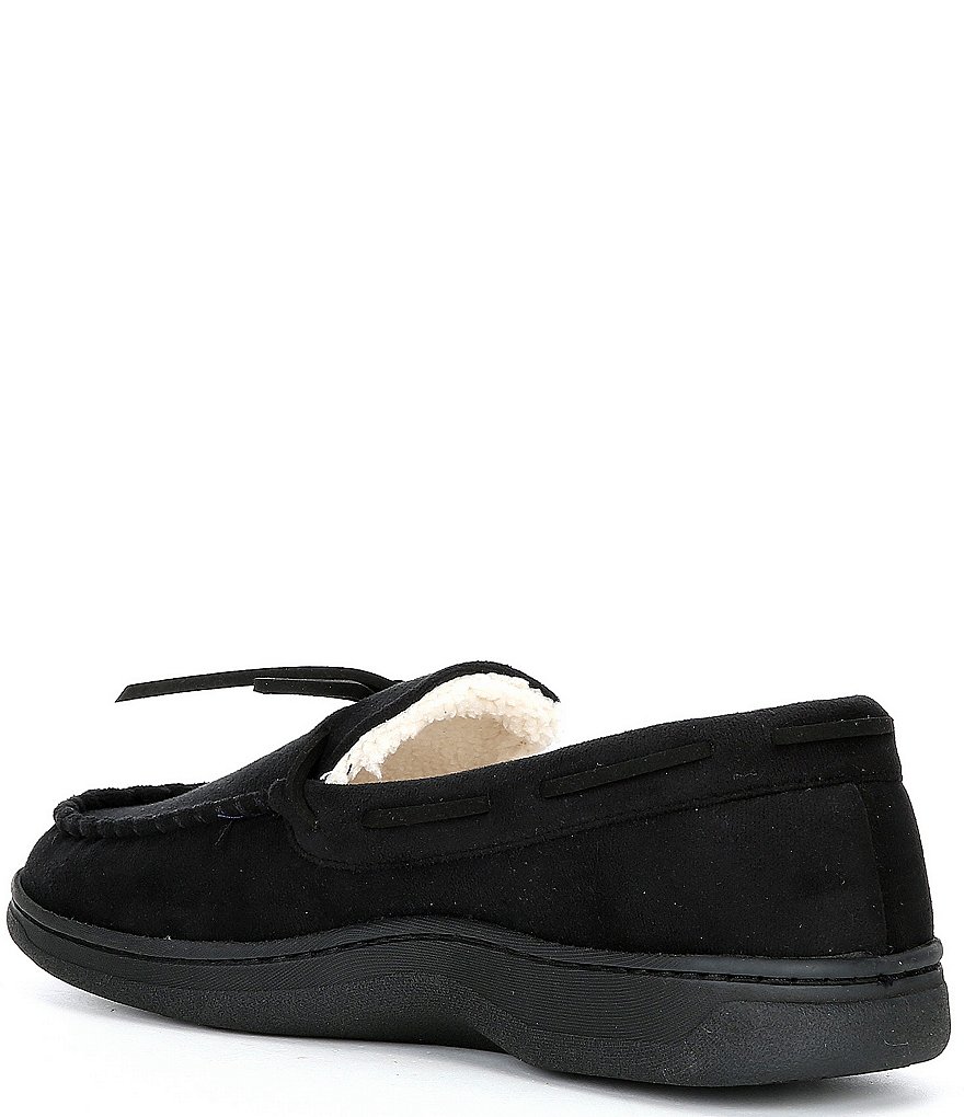 Roundtree & Yorke Whipstitch Moccasin Slippers