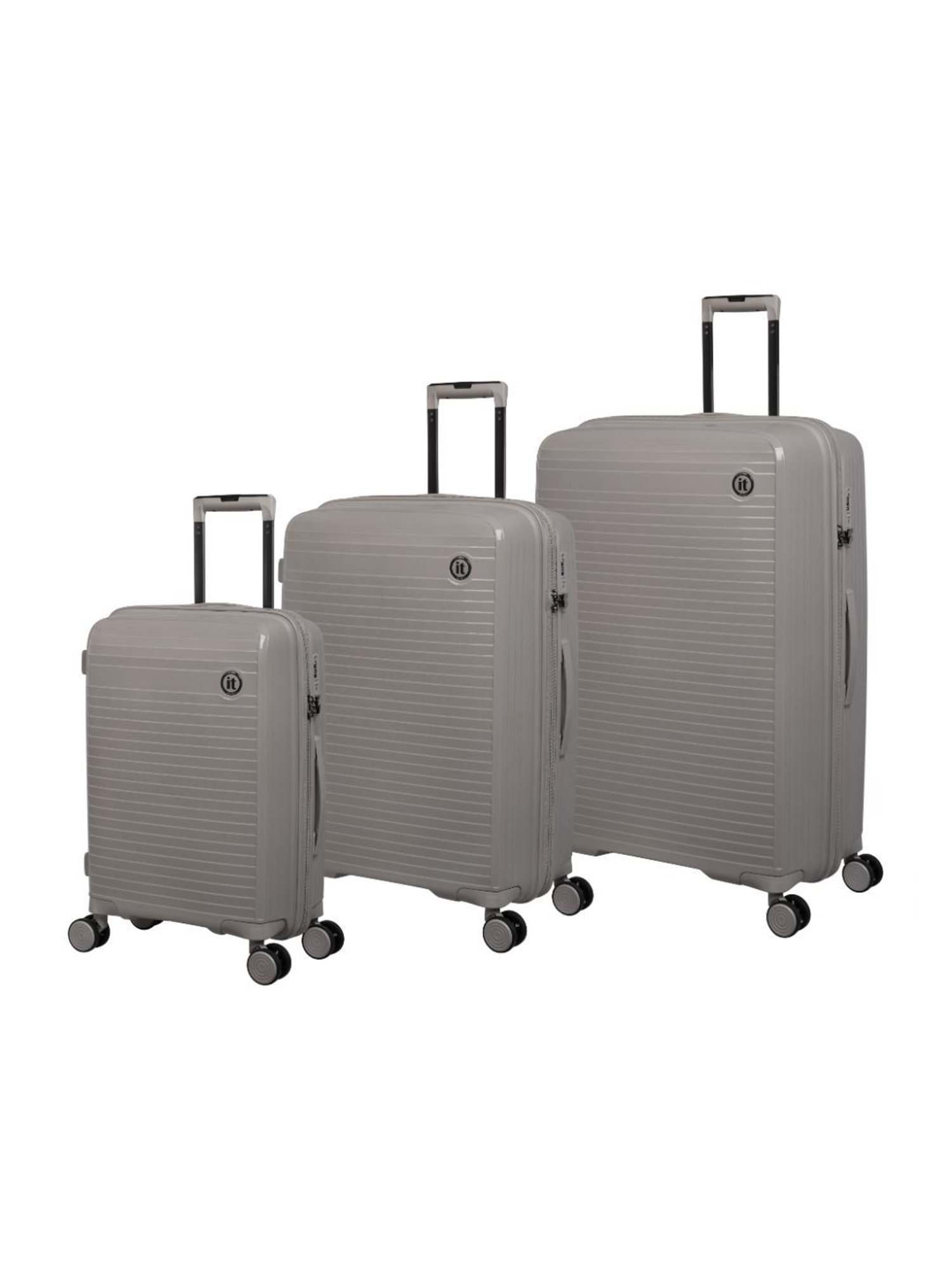 it luggage Spontaneous Beige Set of 3-28 24 20 inches Expandable Hardsided Trolley with TSA Lock