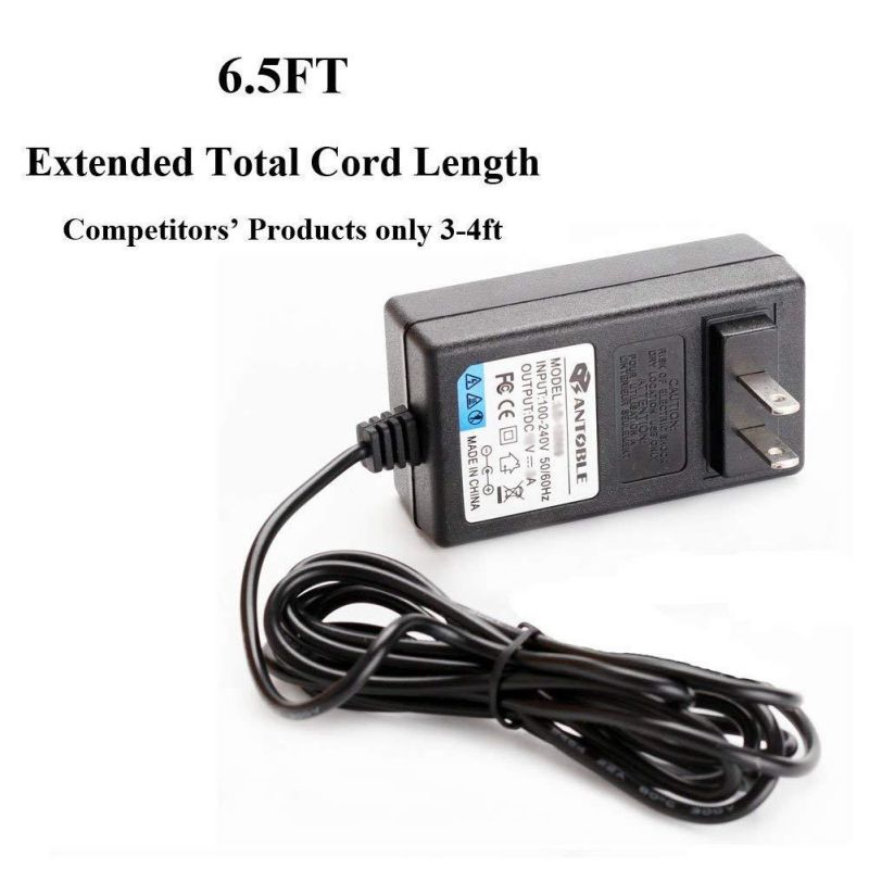 6.5ft Cord AC/DC Adapter for 12.5" Epik Teqnio ELL1201T ELL1401BK, 11.6" Epik Teqnio ELL1103BL ELL1103T ELL1103T-PK Laptop Power Supply Wall Home Battery Charger