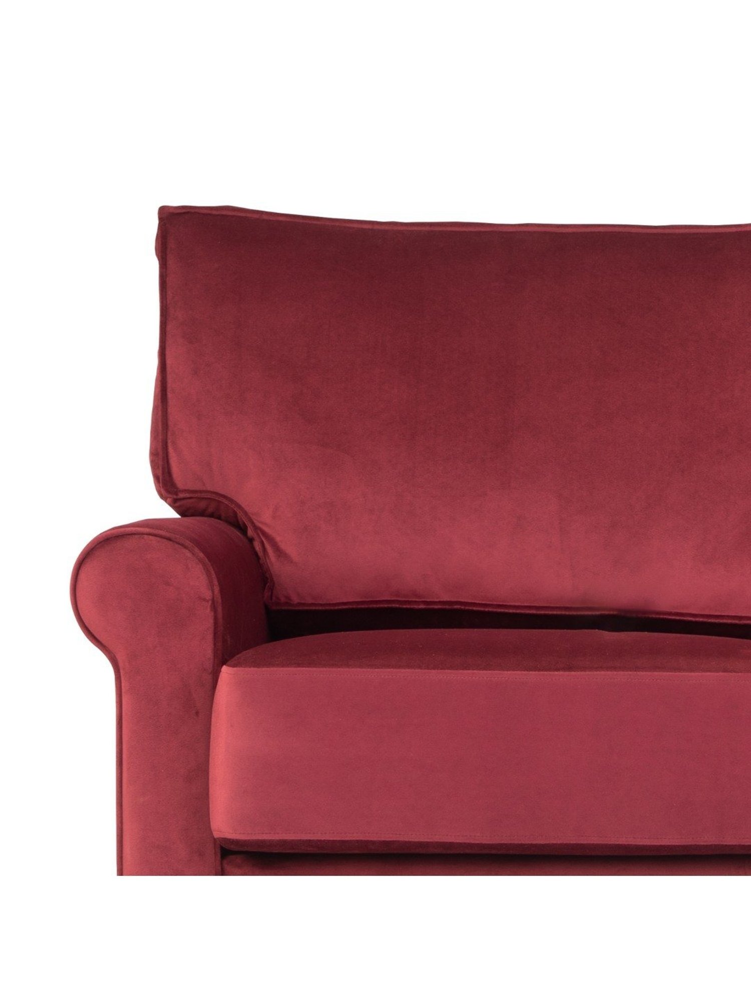 Durian Ruse X Odyssey Edit Ruby Red Fabric L Shaped Sofa
