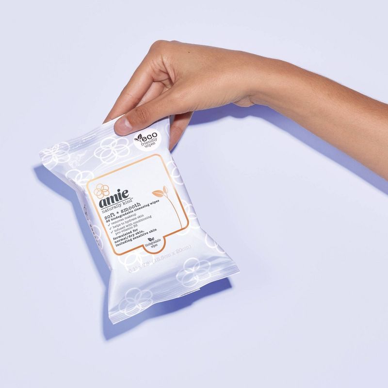 Amie Soft & Smooth Cleansing Wipes - Blue - 25ct