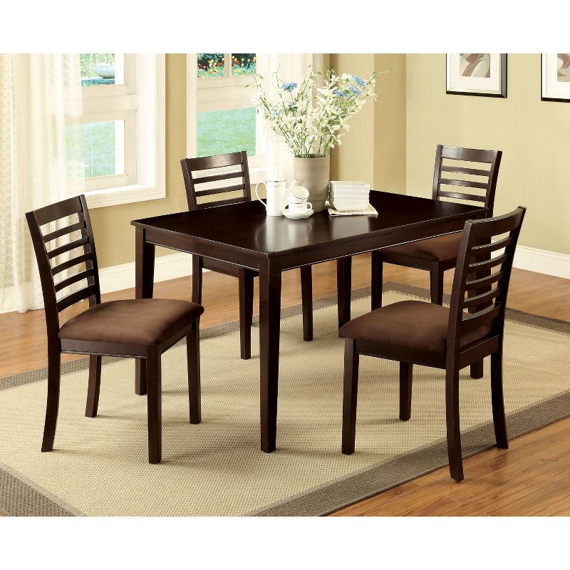 5pc miBasics Glenwood Dining Table Set in Espresso