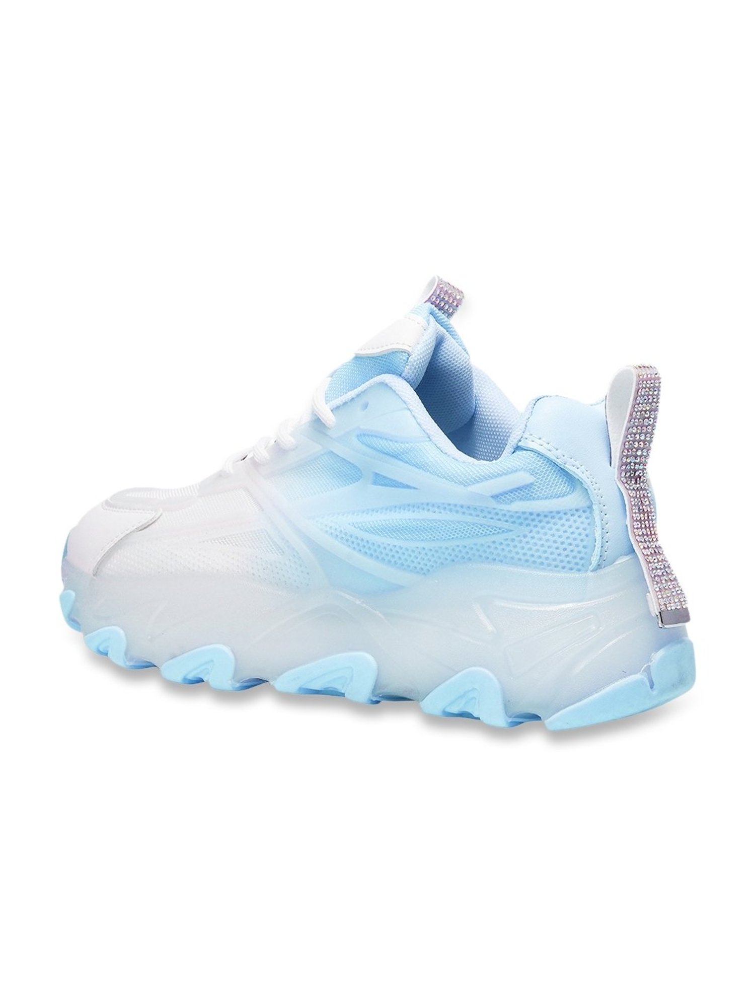 The White Pole Women's Blue Casual Sneakers