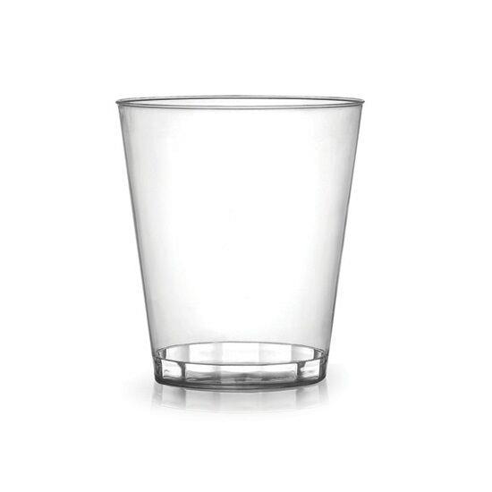 Fineline Settings 408-CL, 8 Oz. Savvi Serve Clear Plastic Tumblers, 500/CS