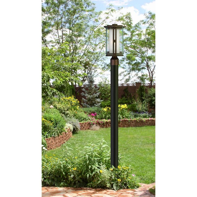 1 Light Outdoor Post Mount Black - Aurora Lighting