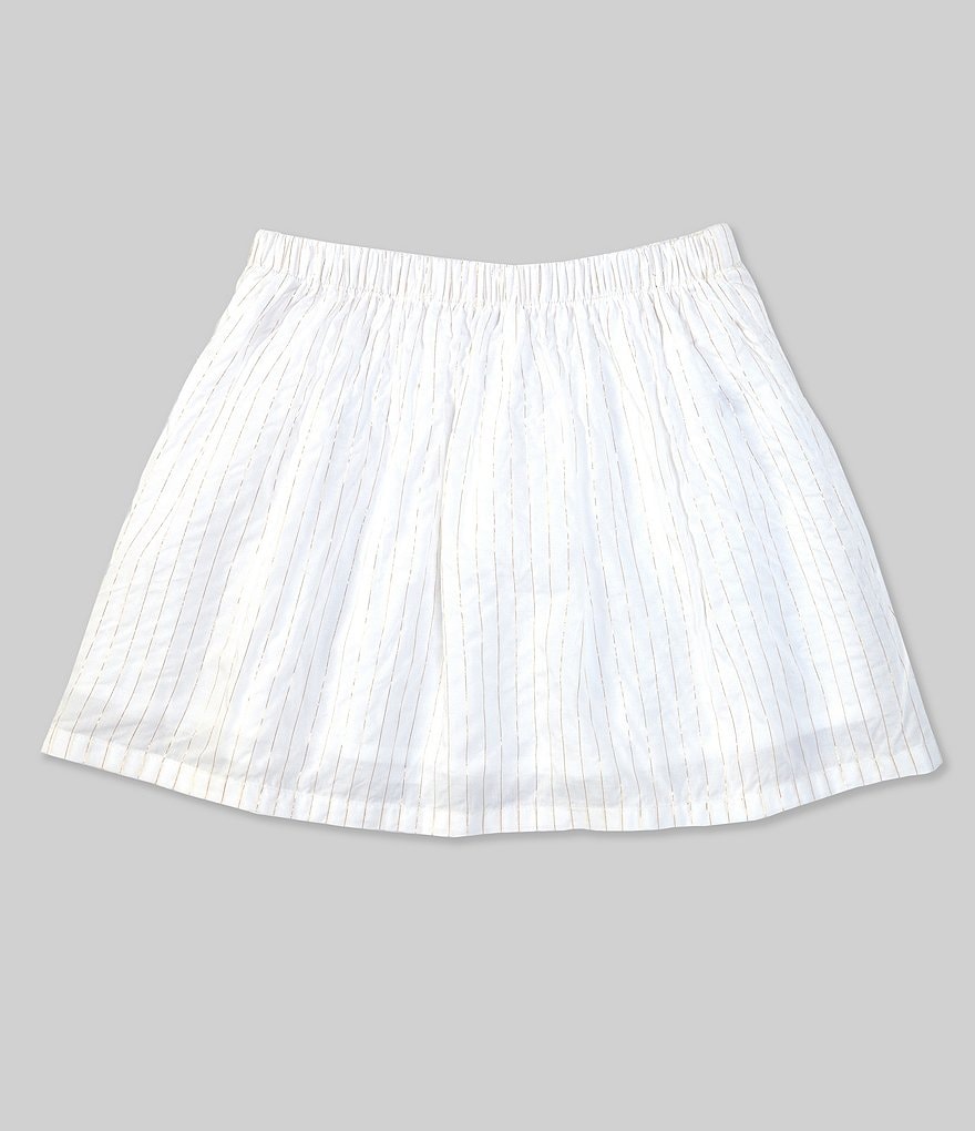 Edgehill Collection Little Girls 2T-6X Coordinating Lurex Stripe Woven Skirt