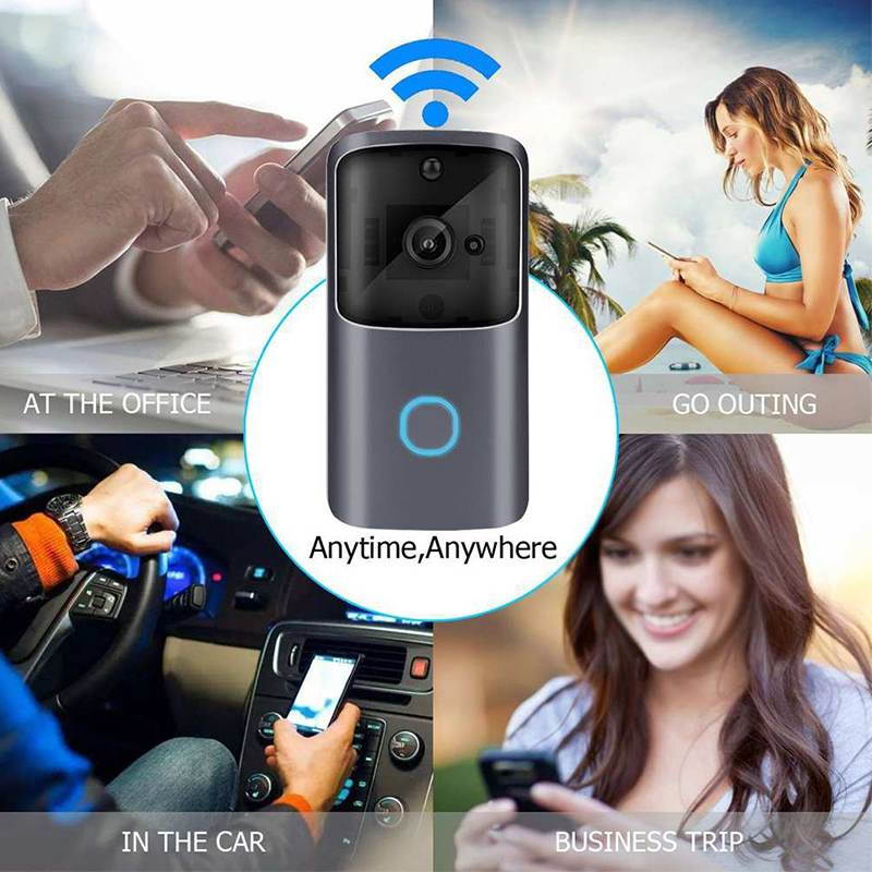 720P Smart Wireless Doorbell WiFi IR Night Vision Home Security Motion Detection Audio Door Bell