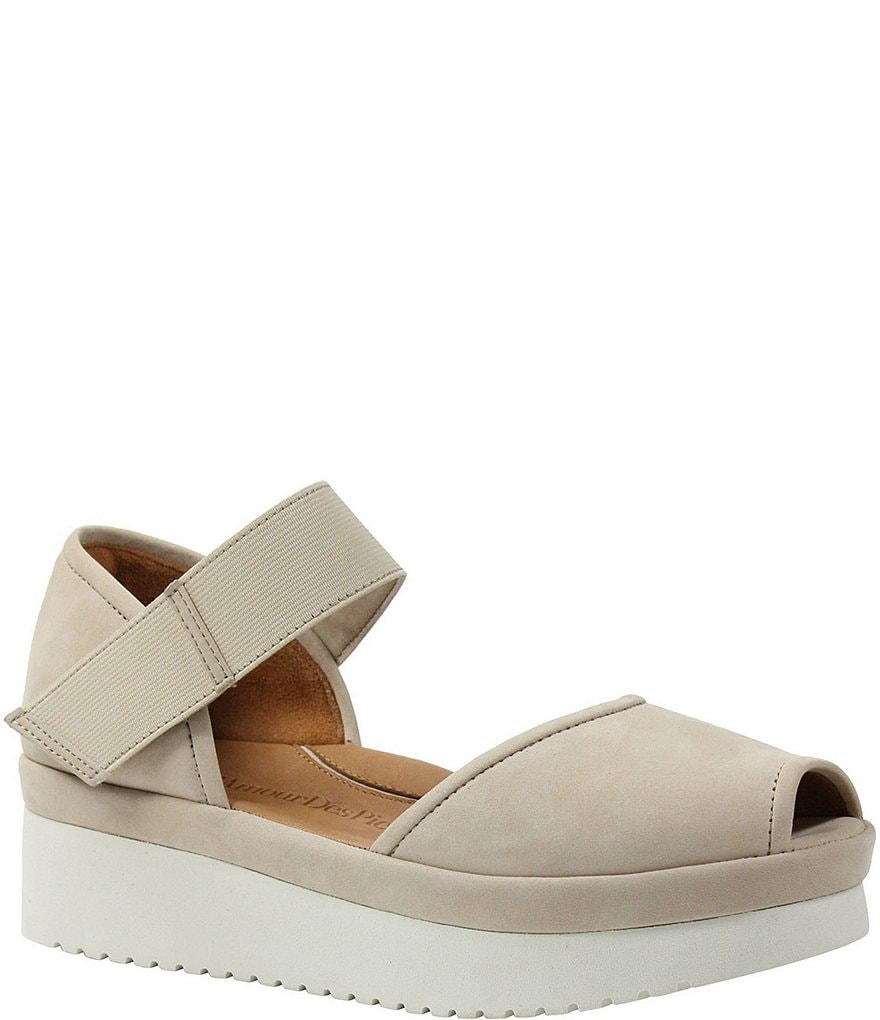 L'Amour Des Pieds Amadour Suede Flatform Sandals