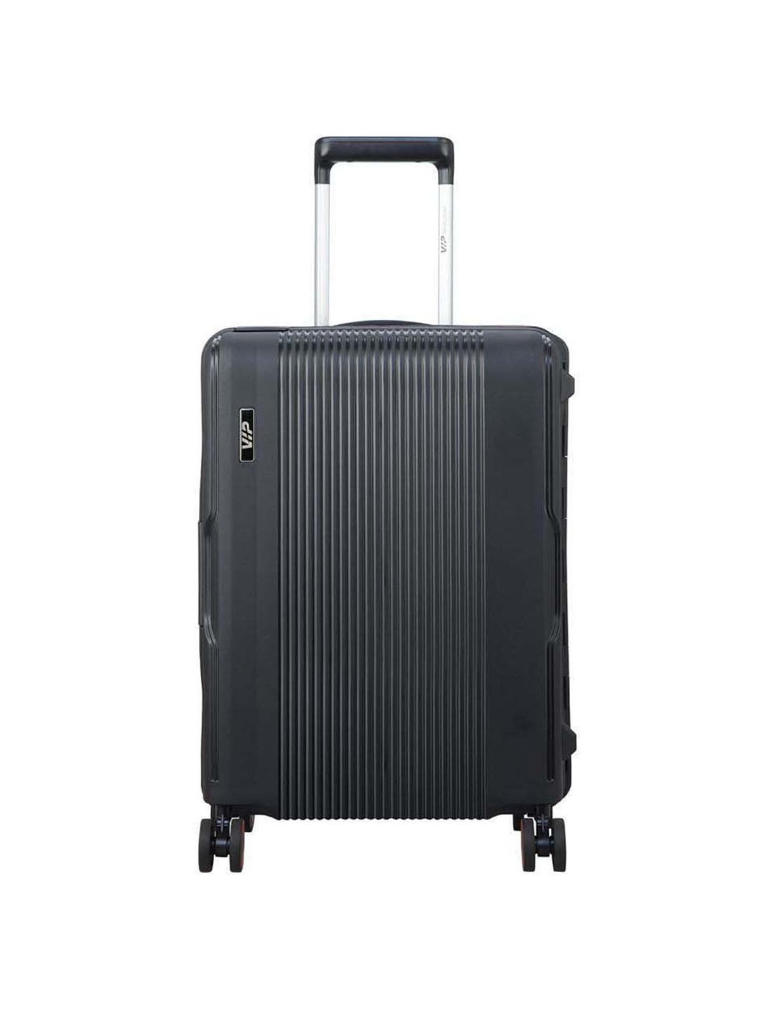 VIP Maestro Black Striped Hard Cabin Trolley Bag - 36 cm