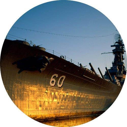 USS Alabama battleship Round THICK Mousepad Mouse Pad Great Gift Idea