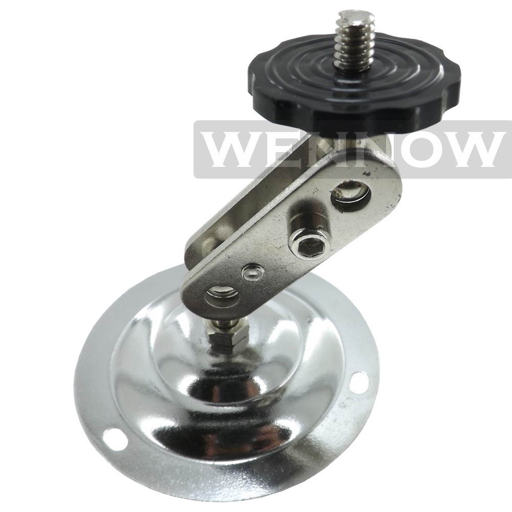 WennoW "Metal CCTV Mounting Rotary Wall Mount Bracket for CCTV Camera Silver
 "