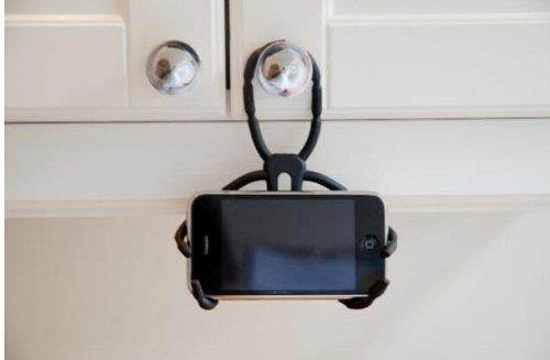 Spider Phone Holder--universal Phone Car Holder Mount and Stand For iPhone 4S, 5 and Android Phones (Black)