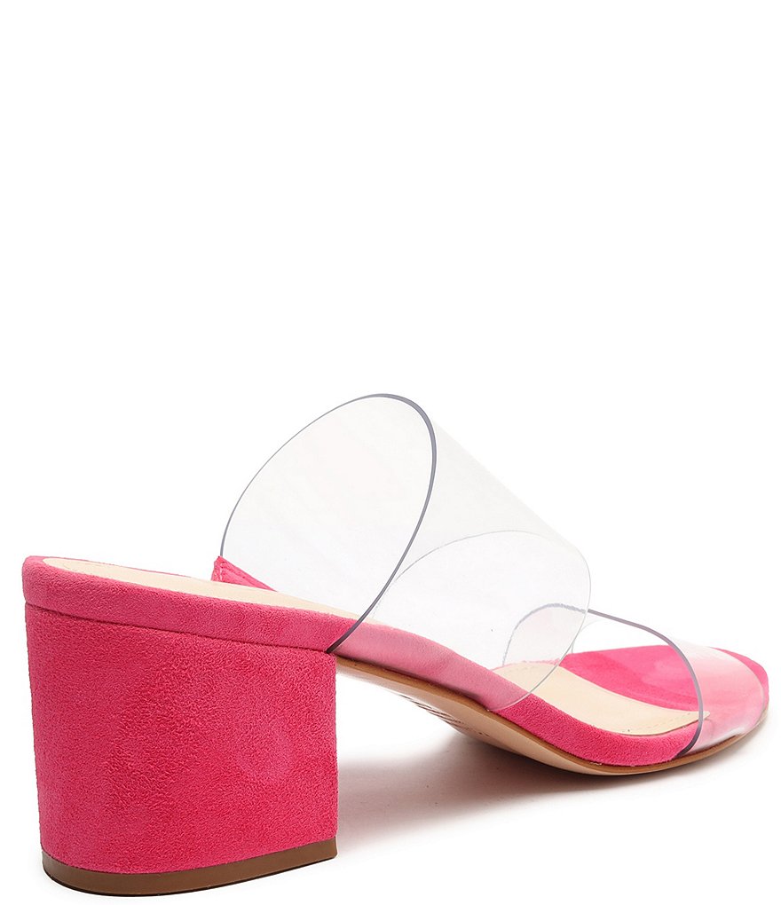Schutz Victorie Clear Vinyl And Suede Dress Sandals