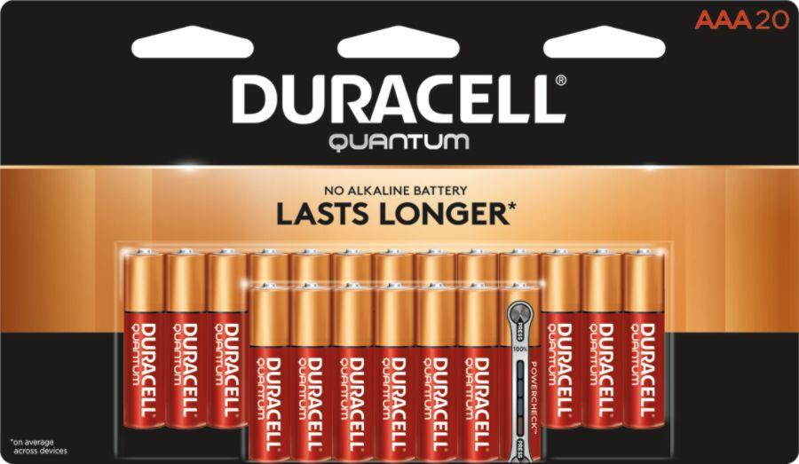 Duracell Quantum Alkaline Batteries, AAA 20 pack